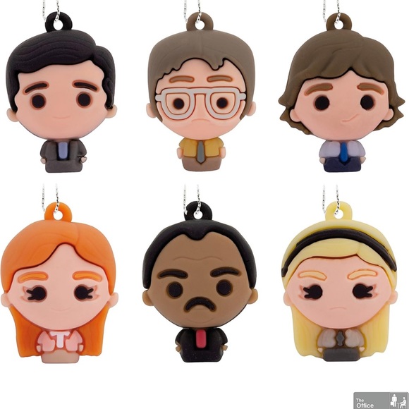 NIB Hallmark The Office Miniature Christmas Ornaments, Set of 6 - Picture 4 of 4